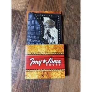 Tony Lama Genuine Leather Men's Rodeo Wallet (New in Box) Cow Hide